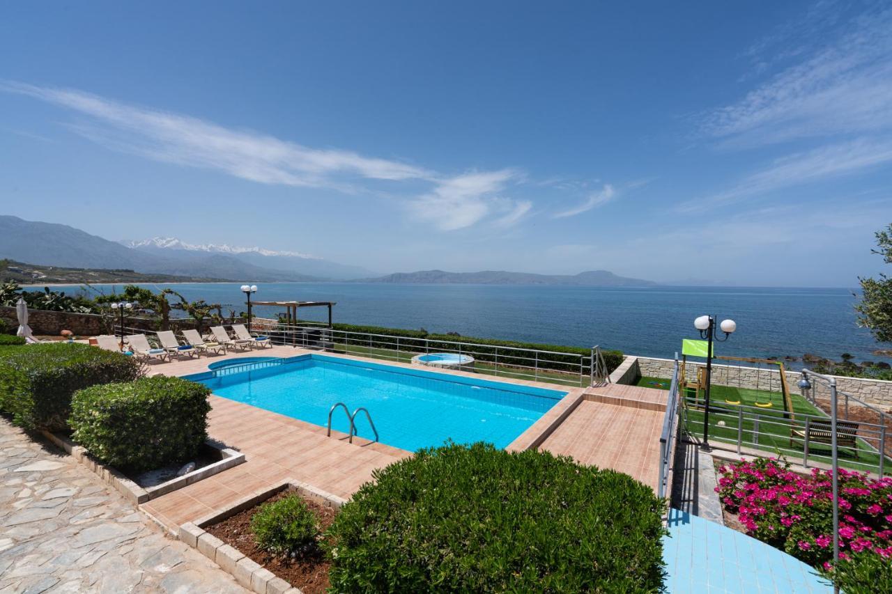 Beachfront Family Villa Katerina With Private Pool, Playground, Bbq & Amazing Sea Views! Πετρές Εξωτερικό φωτογραφία