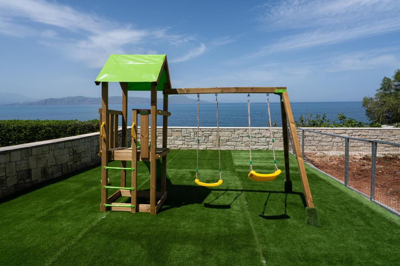 Beachfront Family Villa Katerina With Private Pool, Playground, Bbq & Amazing Sea Views! Πετρές Εξωτερικό φωτογραφία